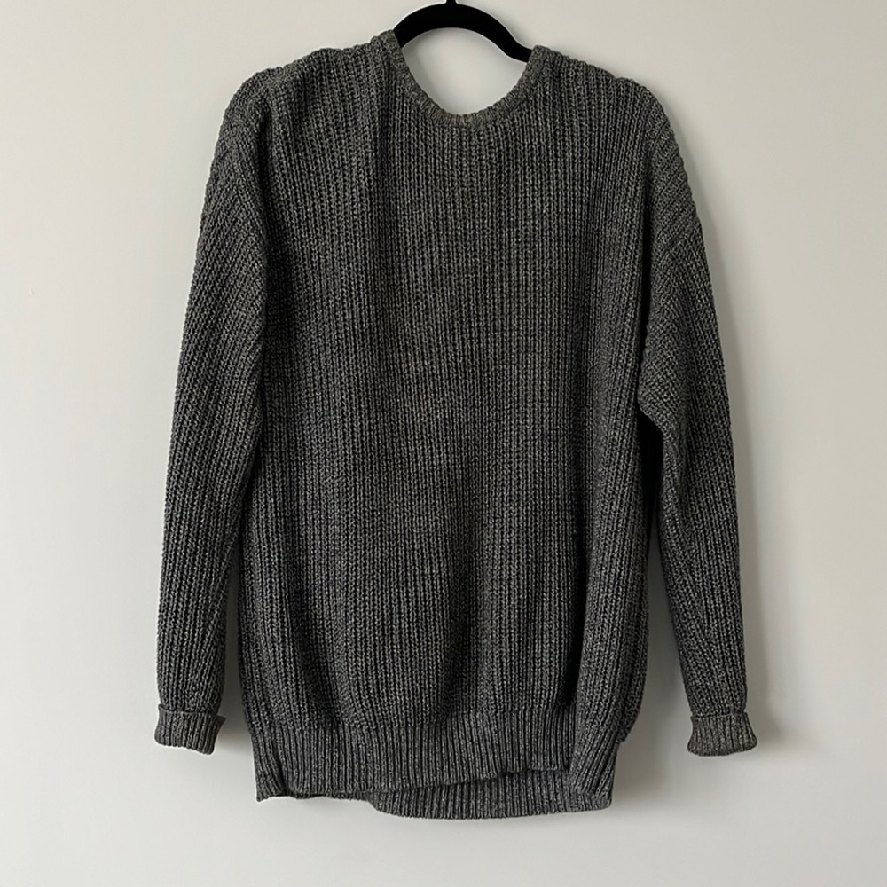 Grey american apparel fisherman sweater